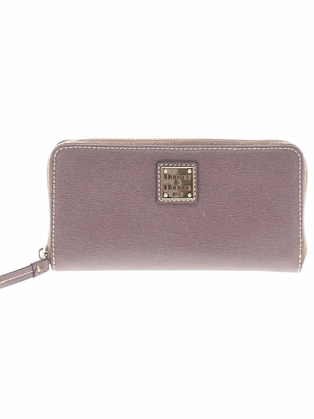 Dooney & Bourke Saffiano Leather Zip Around Continental Wallet Dusty Mauve